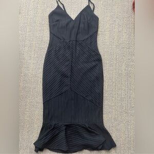 Lulus Black midi dress